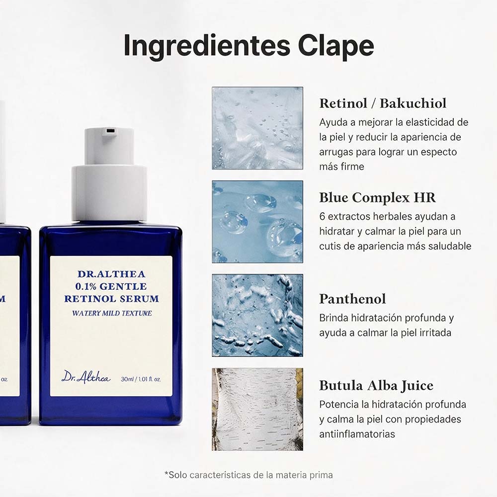 0.1% GENTLE RETINOL SERUM DE DR. ALTHEA (SUERO PARA RENOVACI&Oacute;N CELULAR SUAVE)